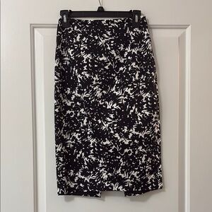 Michael Kors Collection Black and White Pencil Skirt Knee-length for Cocktail